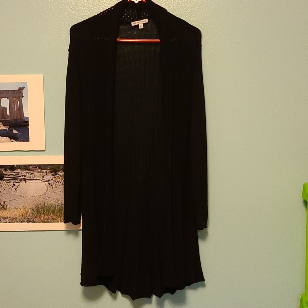 Black Knit Cover Up